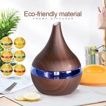 

Wooden USB Electric Aroma Air Humidifier Essential Oil Diffuser Aromatherapy Electric Ultrasonic Cool Mist Maker For Home
