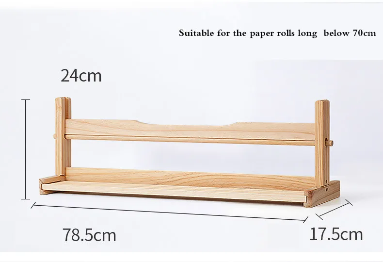 Рисовая бумага рулон держатель твердой древесины каллиграфия Бумага s ролл рама полка китайская бумага Хуань прокрутки специальная полка для хранения - Цвет: A2