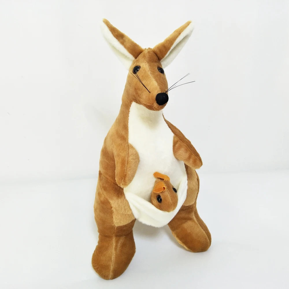 

Simulation Children Plush Kangaroo Doll Birthday Gift Kid Stuffed Toy