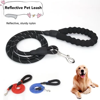 

Reflective Nylon Pet Dog Lead Leash Strong Walking Training Dod Strap Durable Pet Traction Rope Products