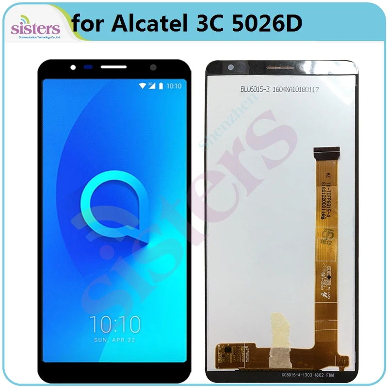 LCD Screen For Alcatel 3C 5026D 5026 OT5026 Display with Touch Digitizer Assembly Phone Parts Replacement Tested Top | Мобильные