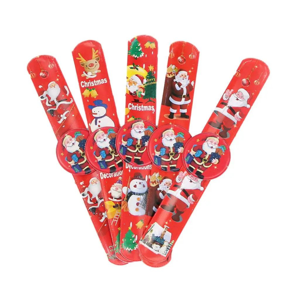 

Christmas Lights Palm Bracelet Christmas Party Preference Watch Strap With Santa Claus Snowman Christmas Children Adult Gift
