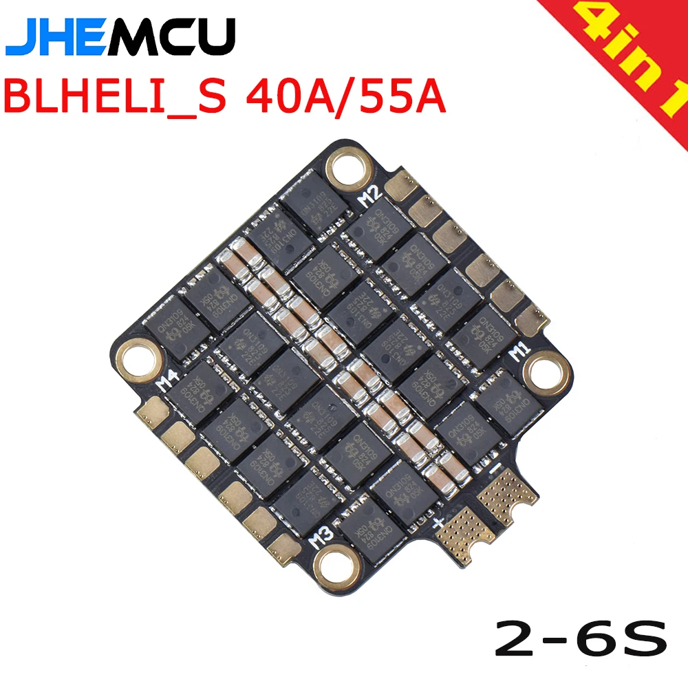 Плата контроллера скорости ESC blheli _ S 4 в 1 40A/55A 2-6S поддержка Dshot150 Dshot300 Dshot600 для FPV