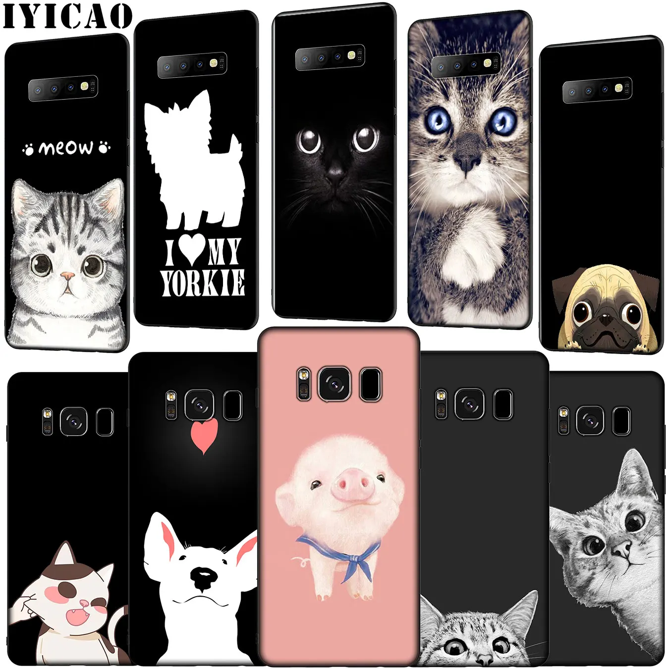 IYICAO Мягкий силиконовый чехол для телефона Samsung Galaxy S20 Ultra S10 Lite S9 S8 Plus S6 S7 Edge S10e |