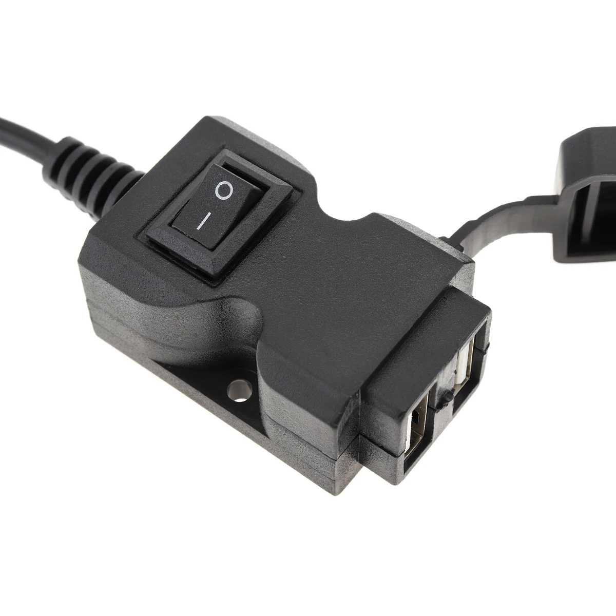 Двойной USB порт 12 В мотоцикл руль зарядное устройство 5 В 1A/2.1A зарядное устройство адаптер питания розетка для мобильного телефона