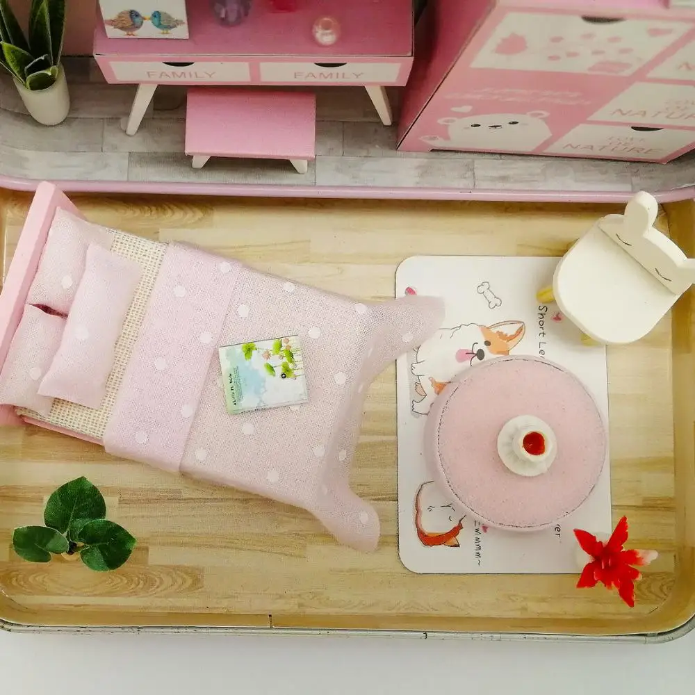 Кукольный дом мебель деревянный сборный миниатюрный DIY кукольный домик коробка театральный набор игрушка лучший подарок на день рождения для детей девушка любовник