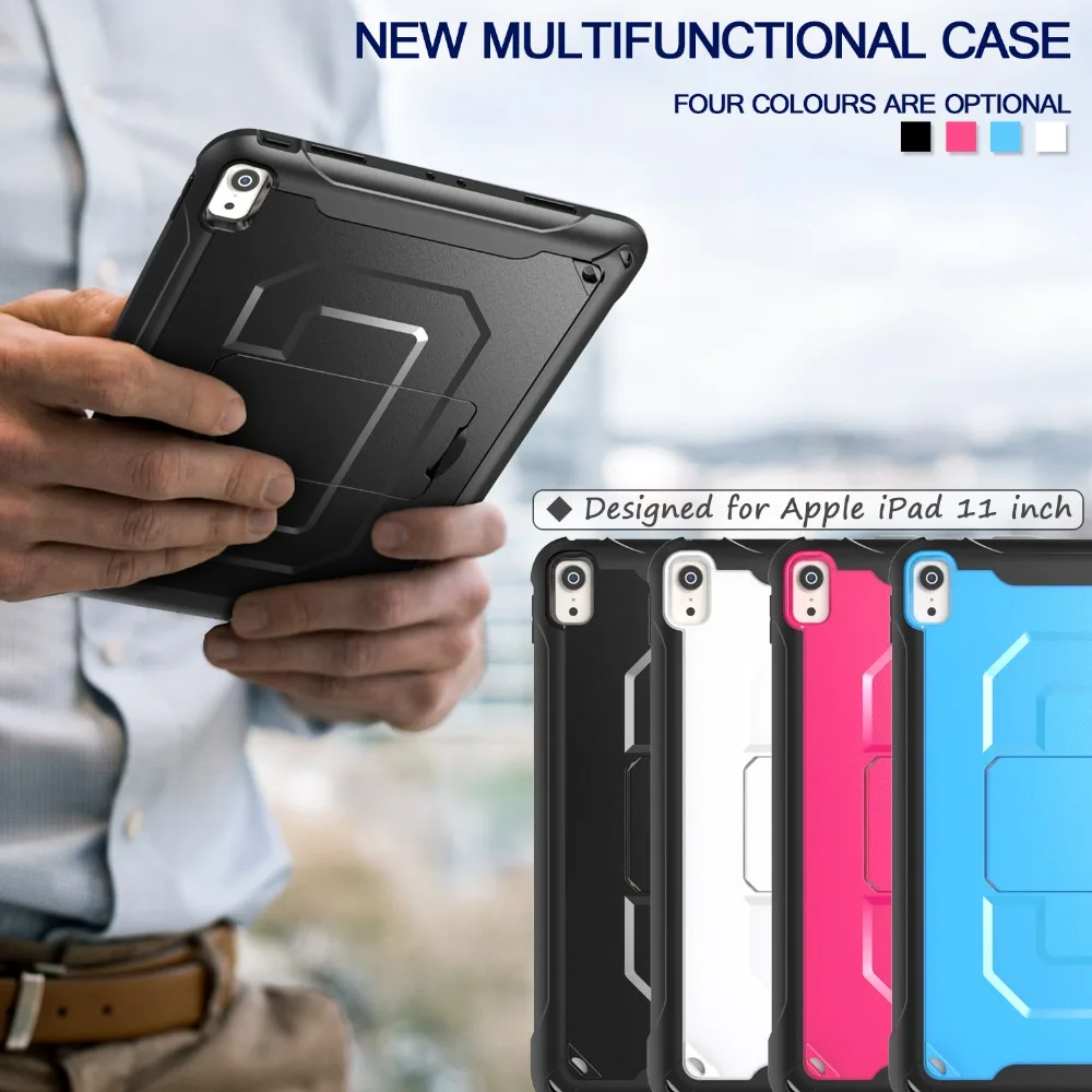 Для ipad Pro 11 дюймов чехол для Coque Apple ipad Pro 11 дюймов чехол Solf TPU кожа и Жесткий ПК без держателя ручки