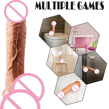 20cm Flexible Realistic Dildo Suction Cup Sex Toy For Women G Spot Vagina Stimulator Anal Butt Plug Female Masturbation Sex Shop 3