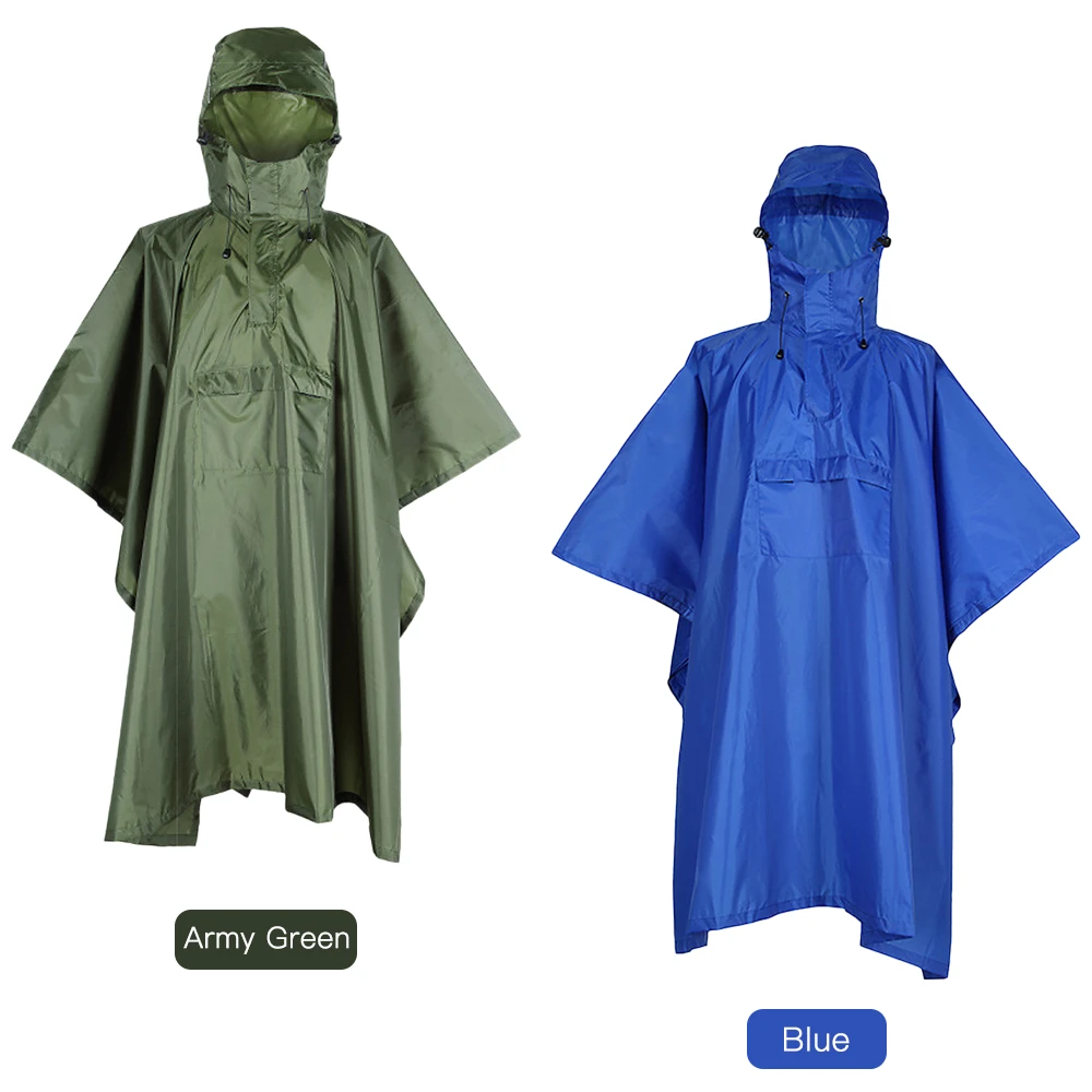 Дождевик для мужчин и женщин водонепроницаемый дождевик непромокаемое пончо со