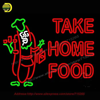 

TAKE HOME FOOD Neon Light Signs Glass tube neon lamp For room Bedroom Decor Letters led lights grow lightBeer bar signs