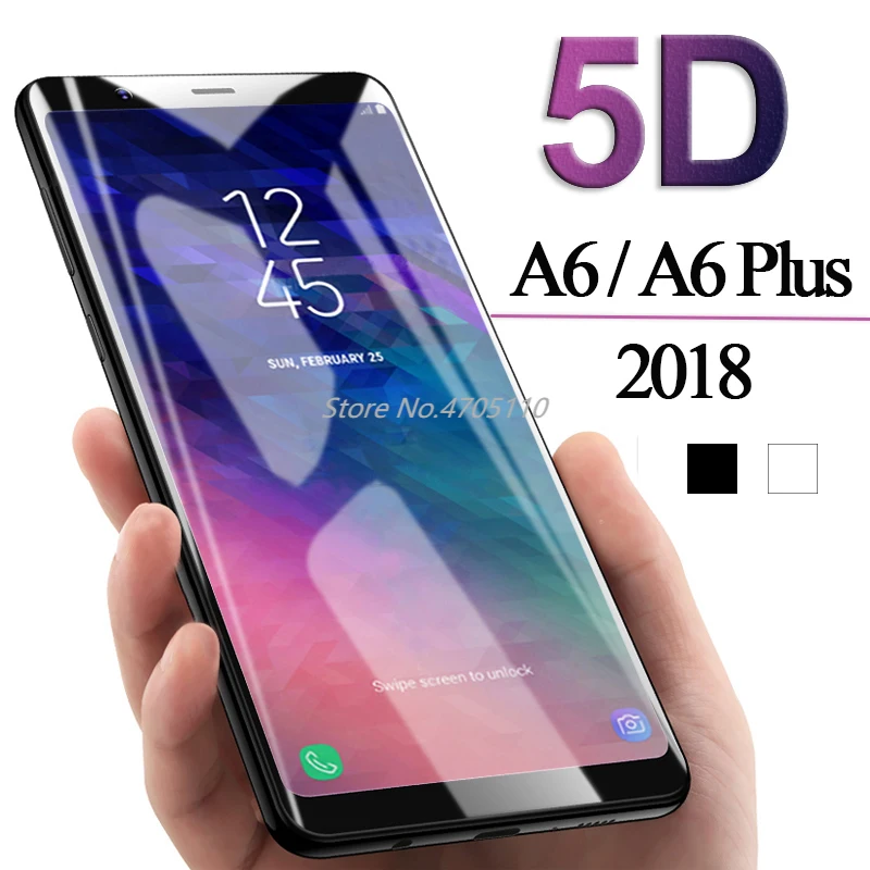 5D Защитное стекло для Samsung Galaxy A6 Plus 2018 J6 защита экрана закаленное полная защитная