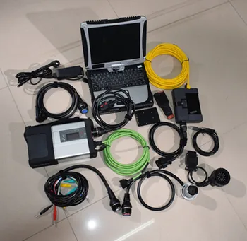 

auto diagnostic computer cf19 with 2in1 diagnosis tool mb star c5 and icom a2 for bmw auto scanner