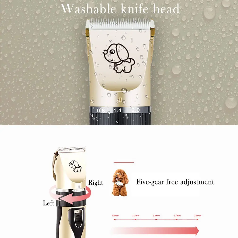 Professional Grooming Kit Rechargeable Pet Cat Dog Hair Trimmer High Quality Electrical Clipper Shaver Set Haircut Machine