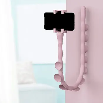 

KISSCASE Cute Worm Lazy Holder Universal Mobile Lazy Phone Holder 360 Rotating Flexible Suction Cup Phone Mount Bracket