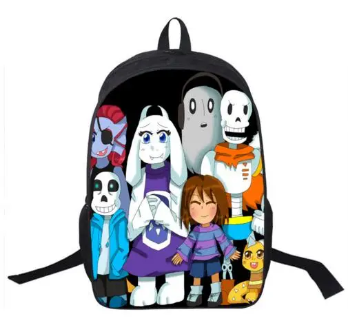 Рюкзак с принтом «Undertale» для мальчиков и девочек, школьные сумки для молодых мужчин и женщин, повседневный рюкзак, детский рюкзак, рюкзаки на плечо, подарочная сумка - Цвет: 20