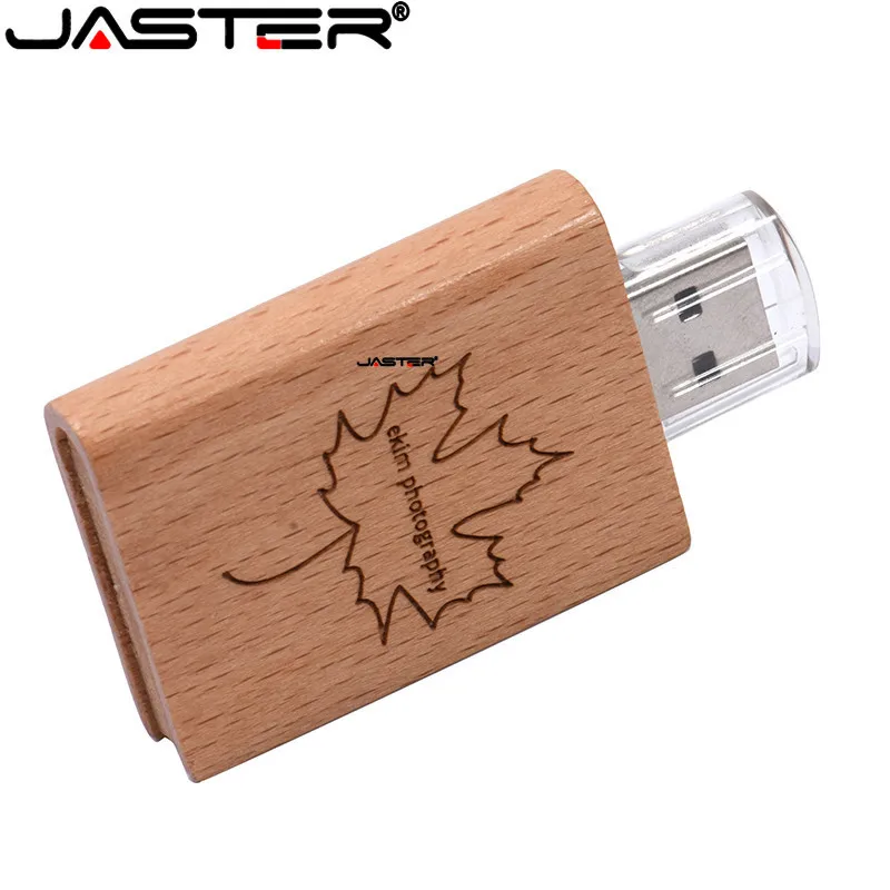 JASTER Заказная печать логотипа натуральная деревянная книга 8 Гб 16 usb флеш
