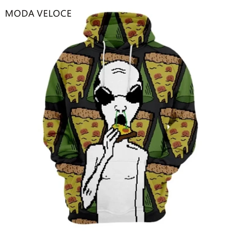 anime pizza hoodie