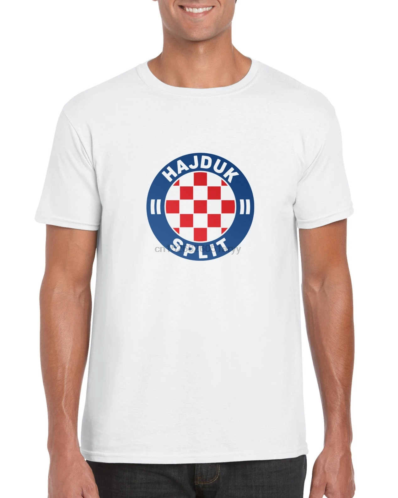 

Hajduk Split Croatia Football Soccer Club White Fan Made T Shirt Fashion Style Men Tee100% Cotton Classic tee