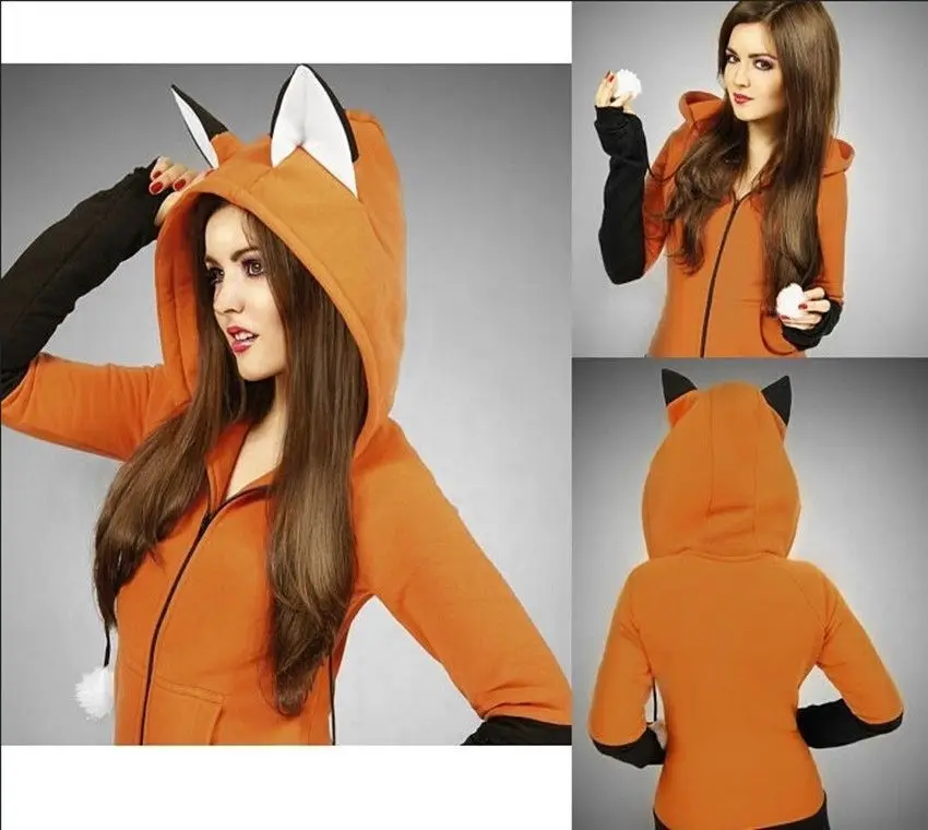

2020 Spring and Autumn New Regular Solid Color Lapel Hot Sale Women's Cute Cartoon Zipper Sweater Coat Top
