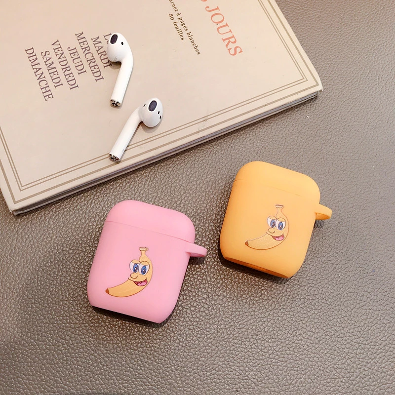 Милый фруктовый авокадо кактус кожа аксессуары для Apple AirPods 2 наушники крышка для гарнитура для AirPods Чехлы зарядка протектор Коробка