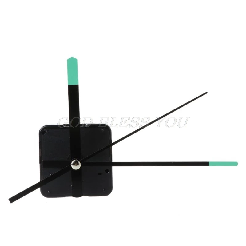 

DIY Quartz Clock Movement Mechanism Hands Wall Repair Tools Parts Silent Kit Set Black & Green Pointer 55
