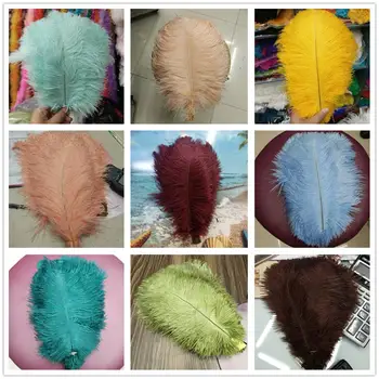 

13 Colors 500PCS Beautiful high quality ostrich feather 30-35cm/12-14 inches Plume wedding decoration craft /DIY accessories