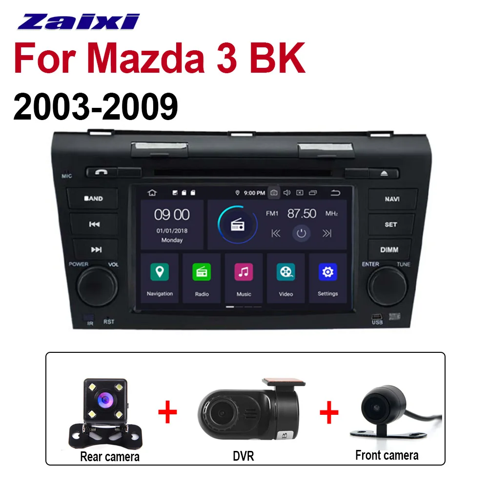 Android 9,0 автомобильный DVD для Mazda 3 BK 2003 2004 2005 2006 2007 2008 2009 4G Автомобильный мультимедийный Bluetooth wifi BT DVD - Цвет: Extra 3 Accessories