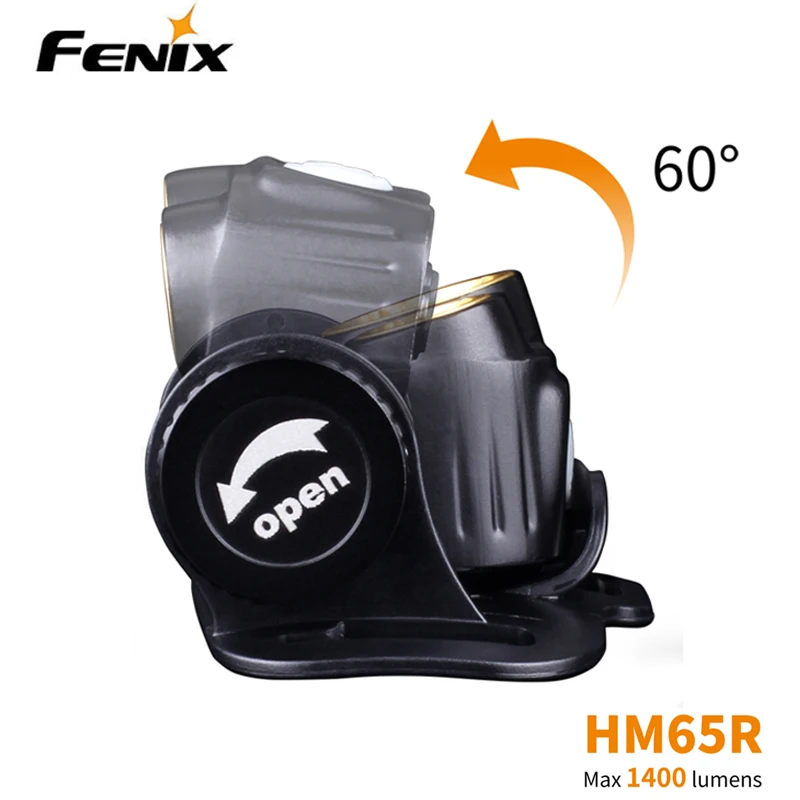 Двойные источники света Fenix HM65R 1400 люменов тройной магниевый налобный фонарь для длительной и высокой интенсивности активного отдыха