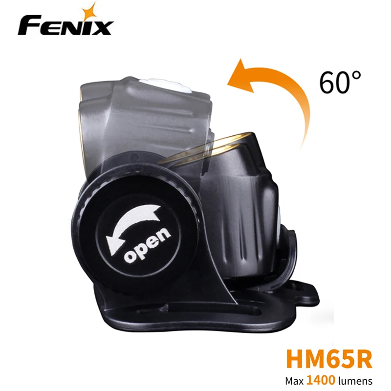 NEW Dual Light Sources Fenix HM65R 1400 Lm Tri-proof Magnesium Headlamp for Long-time& High-intensity Outdoor Activities