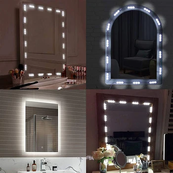 

Touch Control Lights USB LED Mirror Lights 5V Dimmable Strip Makeup Lighting For Vanity Table Bathroom Mirror Adjustable Light