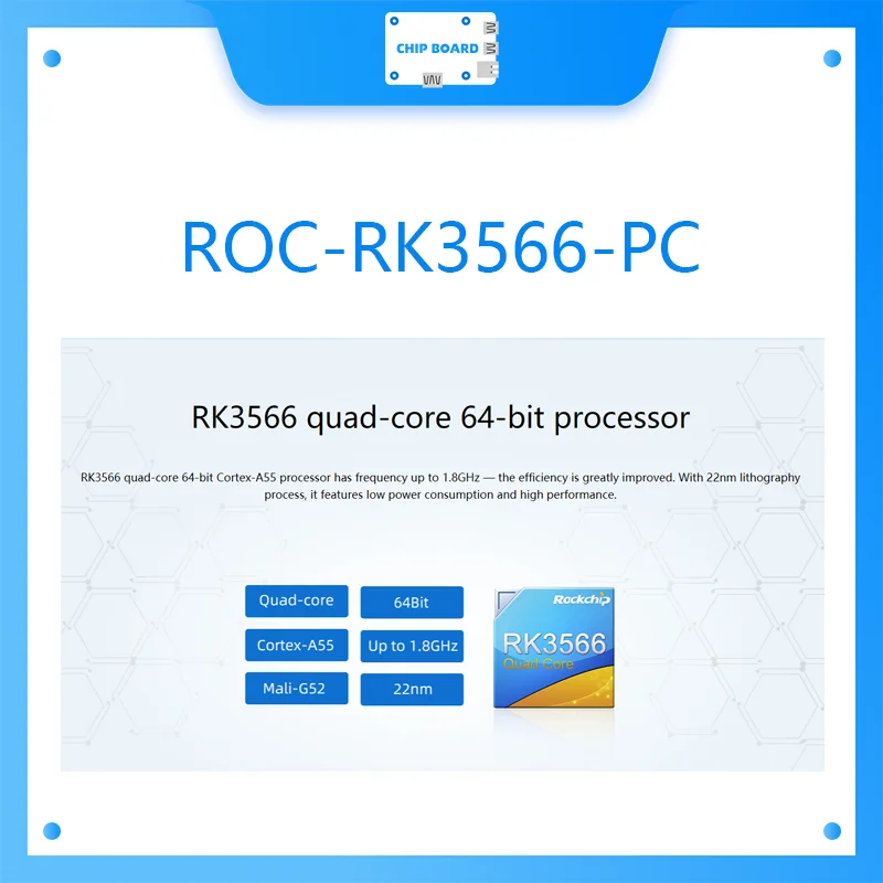 ROC-RK3566-PC  ھ ̴ ǻ, 64 Ʈ
