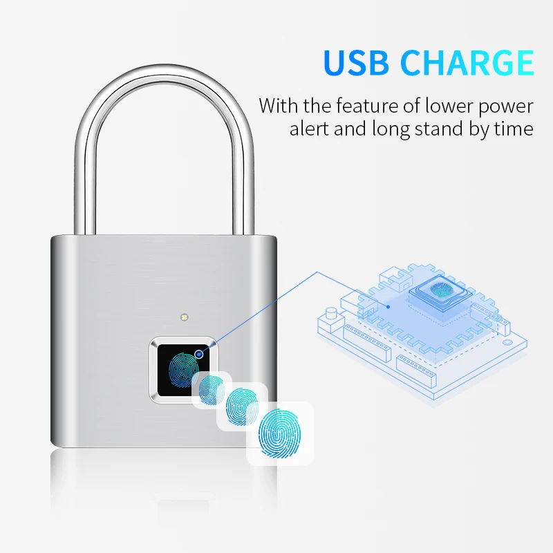 Joyzon беспроводной USB Перезаряжаемый отпечаток пальца Умный Замок