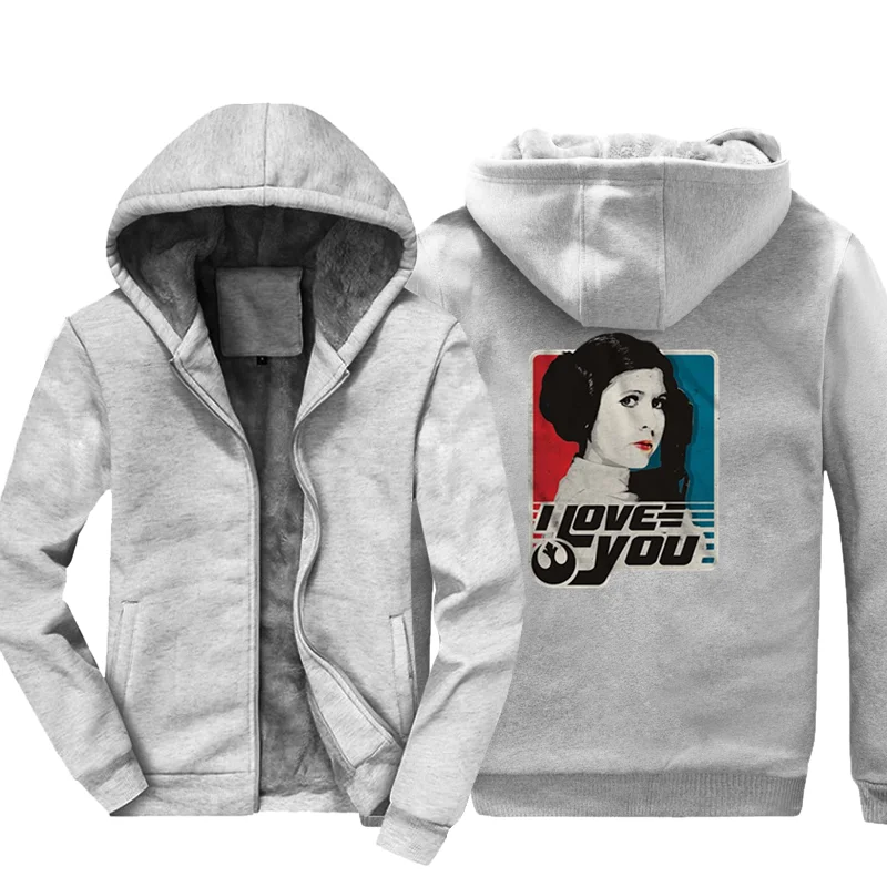 Принцесса Leia I Love You Han Solo Star Wars Ретро винажные классические забавные; с юмором Пун мужские толстовки зимние Утепленные толстовки