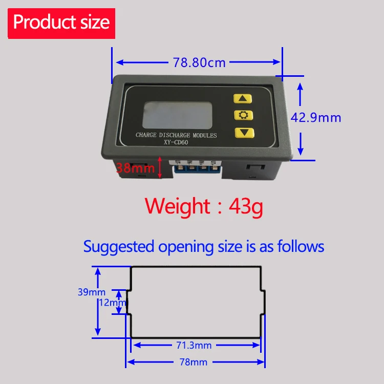 18650 Lithium Battery Charger Board with Over Charge Discharge Protection 6-60V High and low voltage automatic on/off switch