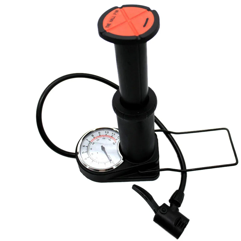 Foot Bike Pump With Gauge Floor Mini Portable Activated High Pressure Bicycle | Спорт и развлечения