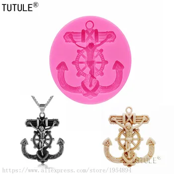 

Keychain mold,Jesus Pendant Silicone Mold,Crucifix,Candy,Jewelry, Ship Anchor Silicone Rubber Flexible Food Safe Pendant Mould