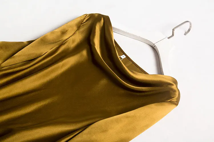 Satin Swing Collar Women's Design Non-Mainstream