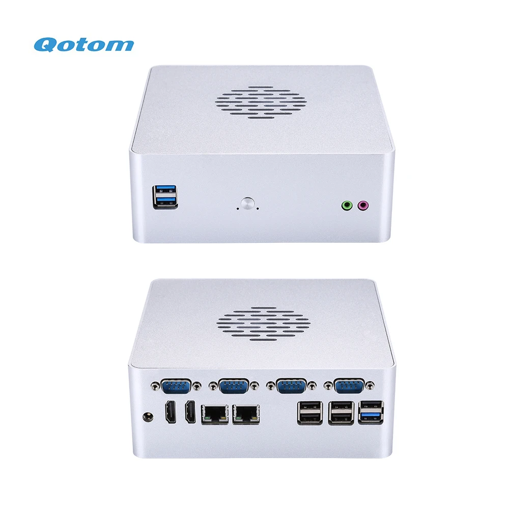 Настольный мини компьютер Qotom DIY Q600S системная плата поддержка 6 го 7 поколения