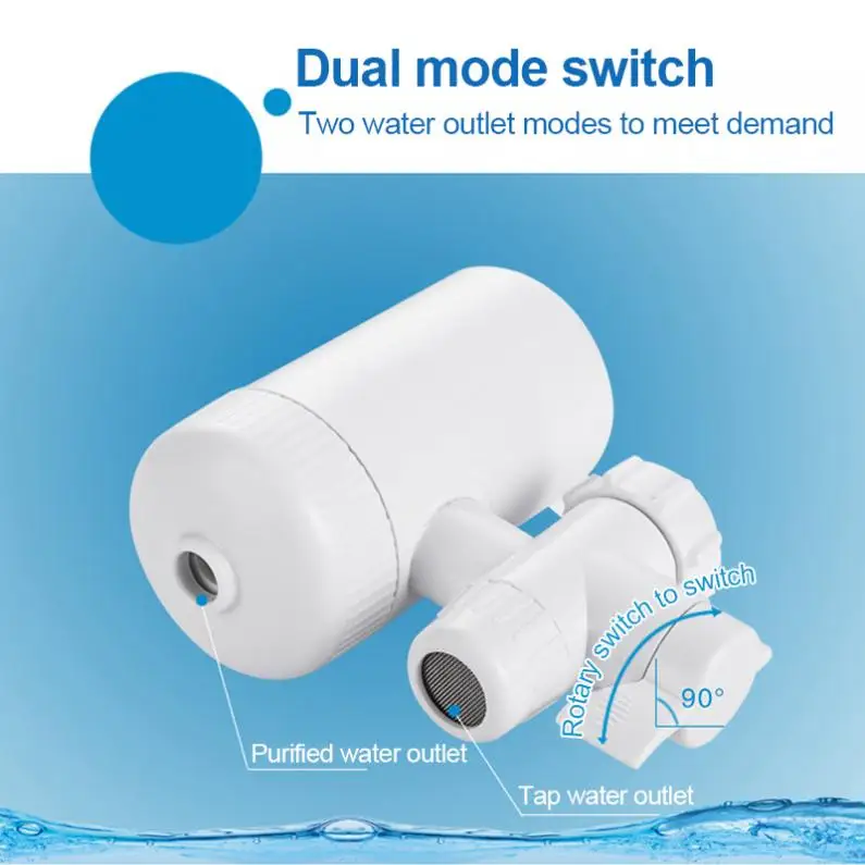 Портативный 3л/мин ABS моющийся керамический фильтр кран очиститель воды Поддержка двух режимов воды с 3 разъемами интерфейса