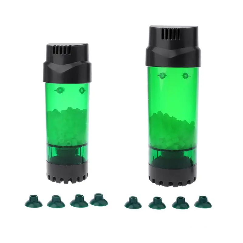 Aquarium Fluidized Moving Bed Filter Bubble Bio Media Filter Fish Tank Sponge Filter With Sucker