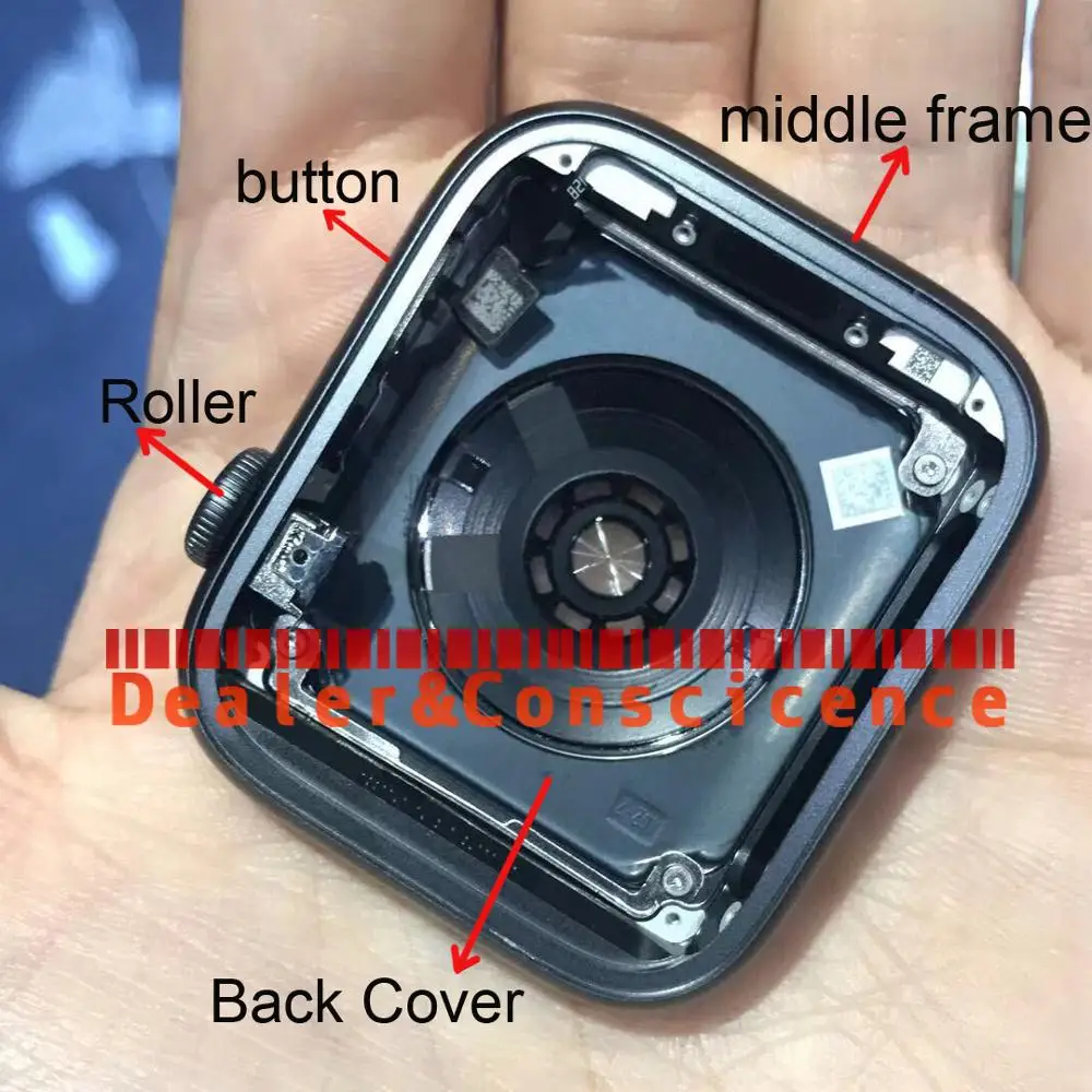 

1Pcs Aluminum GPS/Cell Watch Case For Apple Watch Series 4 40mm 44mm Back Battery Cover Housing Case+Middle Frame Bezel+button