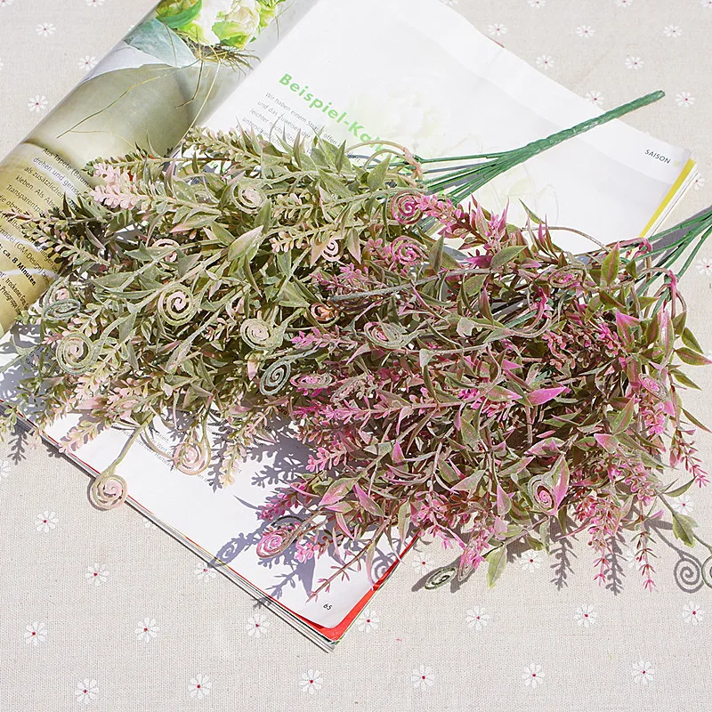 Искусственные цветы для украшения дома 5 вилок плюс порошок гиппокамп