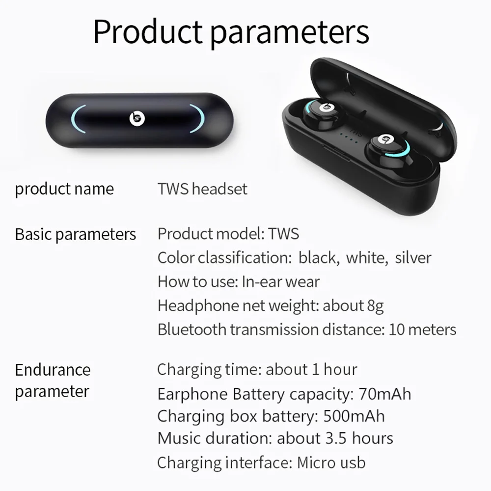 AIR01, TWS, Bluetooth, 5,0, настоящие беспроводные наушники, свободные руки, стерео, в ухо, спортивные наушники, гарнитура с микрофоном для iPhone, Android, бесплатно, Sp