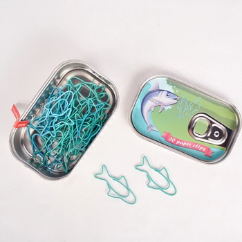 

30Pcs/set Cute Fish Shaped Mini Paper Clips Bookmark Office School Stationery Letter Photos Paperclip Metal Books Bookmarks