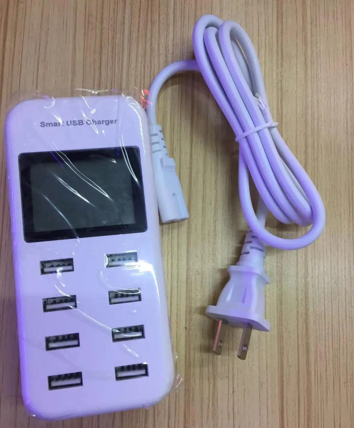 8 Ports LCD Display USB Fast Charger For Mobile Phone EU/US/UK Plug