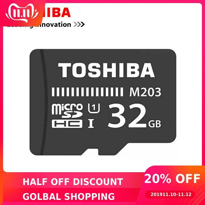 TOSHIBA 32GB Max UP 90MB s Micro SD Card SDHC U3 Class10 TF Memory Card With 1