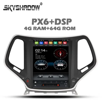 

Vertical Tesla PX6 DSP Android 9.0 4GB + 64GB IPS Car DVD Player GPS RDS Radio Wifi Bluetooth 5.0 For Jeep Cherokee 2014 - 2018