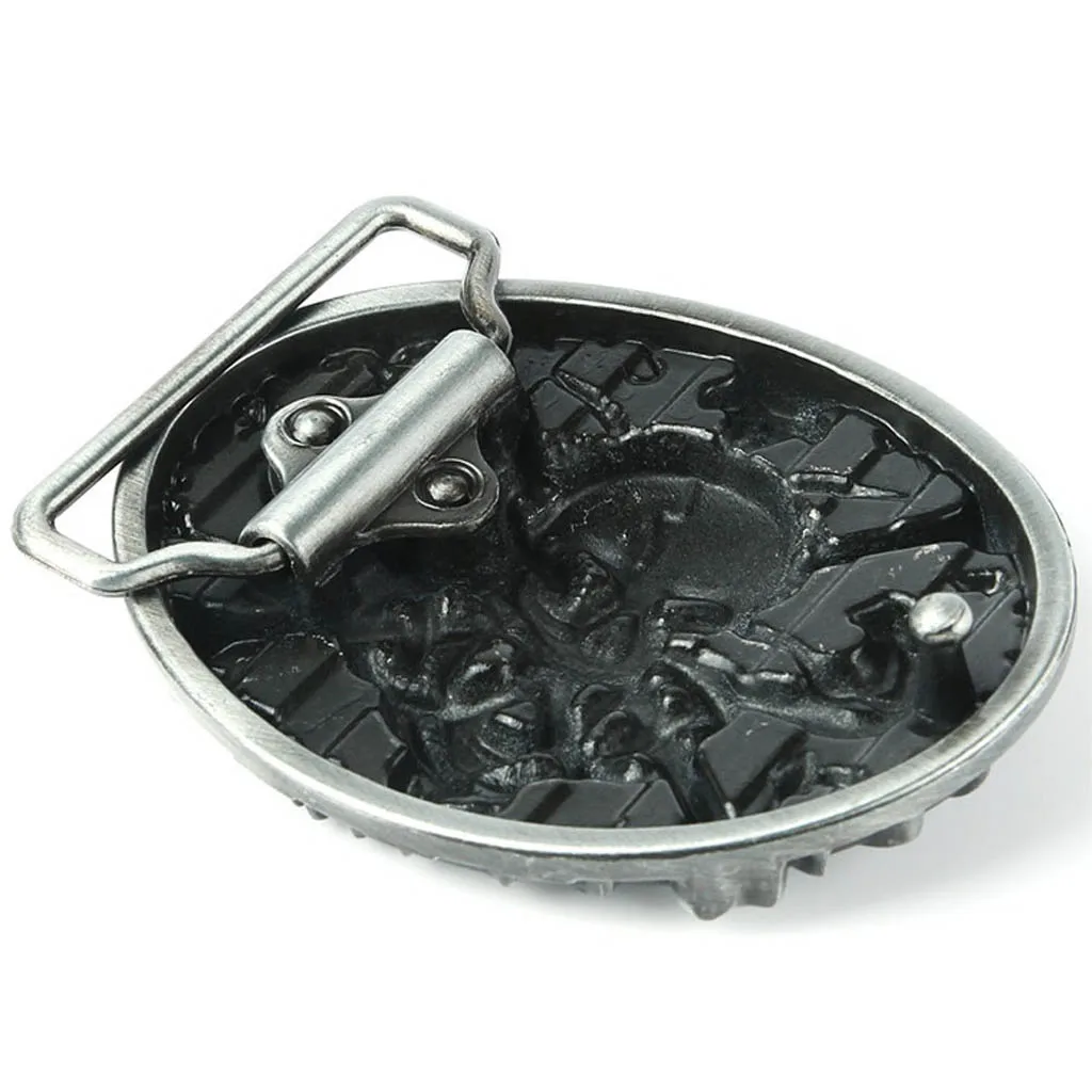 Punk Vintage Rock Biker Accessories Bucklt Gothic Punk Metal Belt Buckle Skeleton Skull Beauty Buckle for Belt 