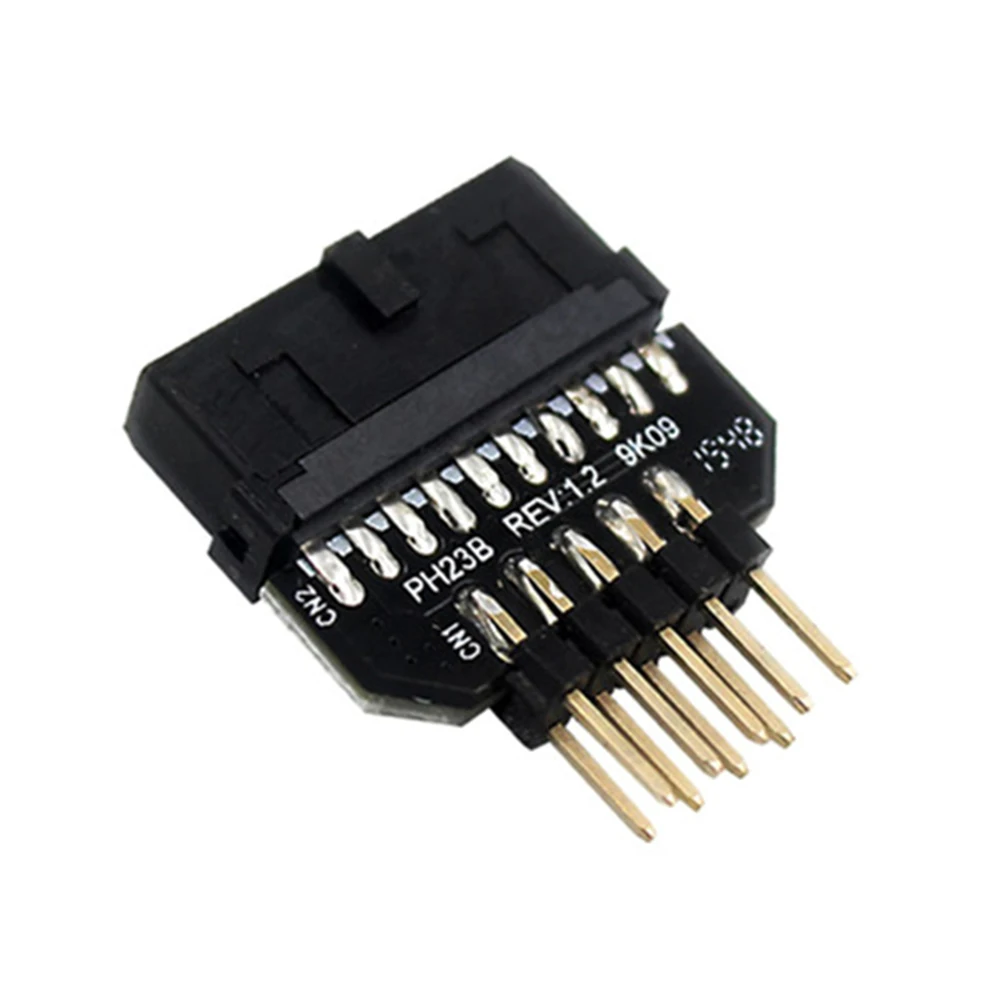 Motherboard USB 2.0 to USB 3.0 Front Panel Plug-in Connector - 19/20pin to 9pin Conversion Adapter Description Image.This Product Can Be Found With The Tag Names USB 30 20Pin to USB 20 9Pin AdapterUSB 30 20Pin Male to USB 20 9Pin Female AdapterUSB 30 20Pin to USB 20 9Pin ConverterMotherboard Front Panel AdapterUSB 30 20Pin Female to USB 20 9Pin Male Adapter