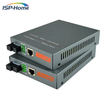 

1 Pair HTB-GS-03-AB-20KM Fiber Optical Media Converter 1000Mbps Single Mode Single Fiber SC Port 20KM with Built-in Power Supply